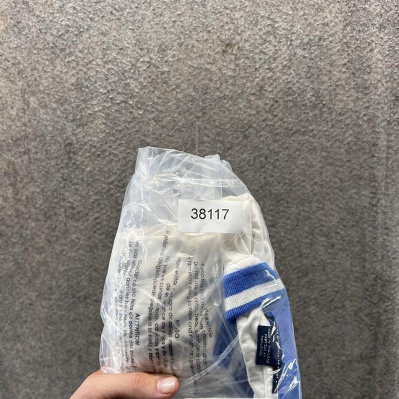 Ralph Lauren Golf Polo Shirt Women Large White Blue Trim Pony Logo Collar Casual - Picture 11 of 11